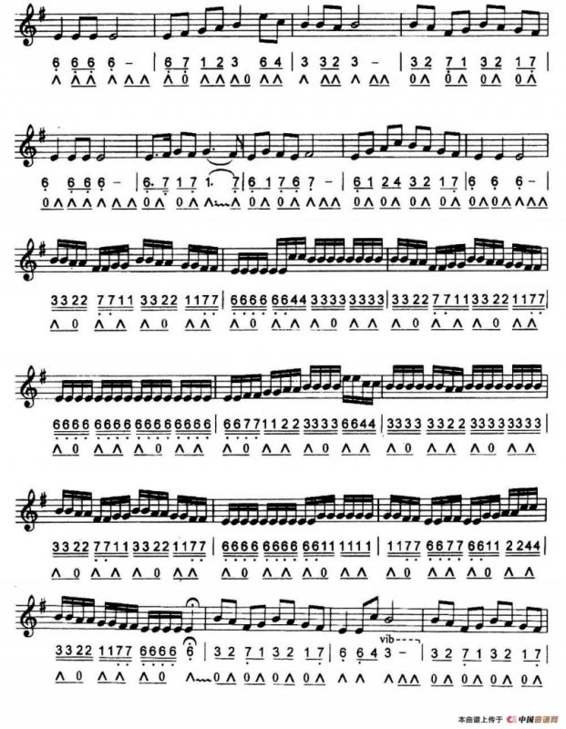 青春舞曲（线简谱对照版）