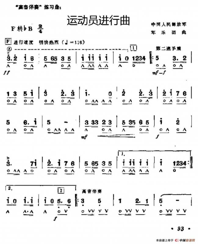 运动员进行曲（军乐团曲）