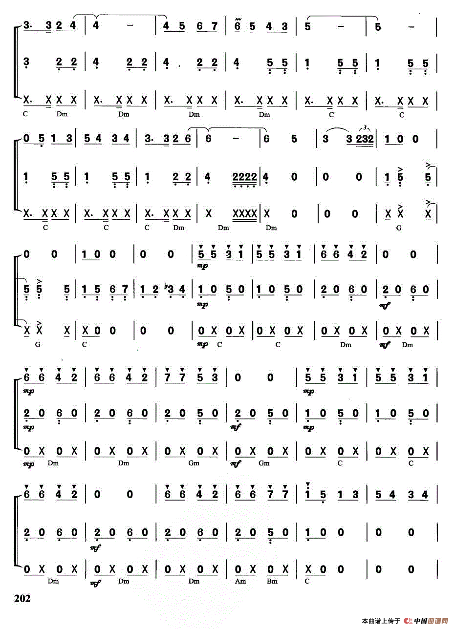 樱桃树下（南美乐曲、口琴乐队合奏）