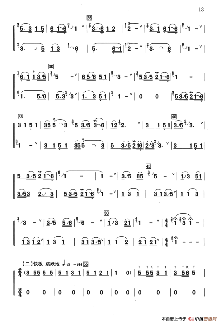 金孔雀与凤尾竹（重奏）