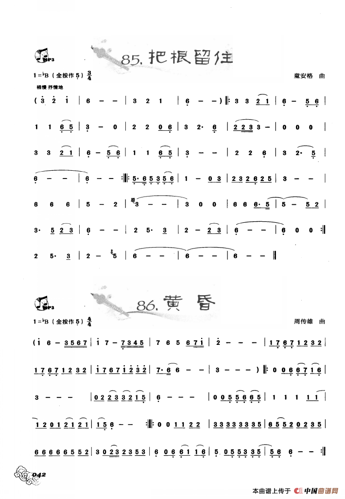 葫芦丝曲精选：把根留住 黄昏