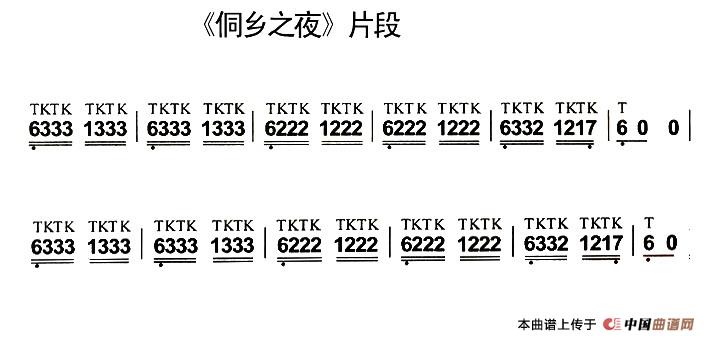 葫芦丝技巧练习之十：多吐音练习