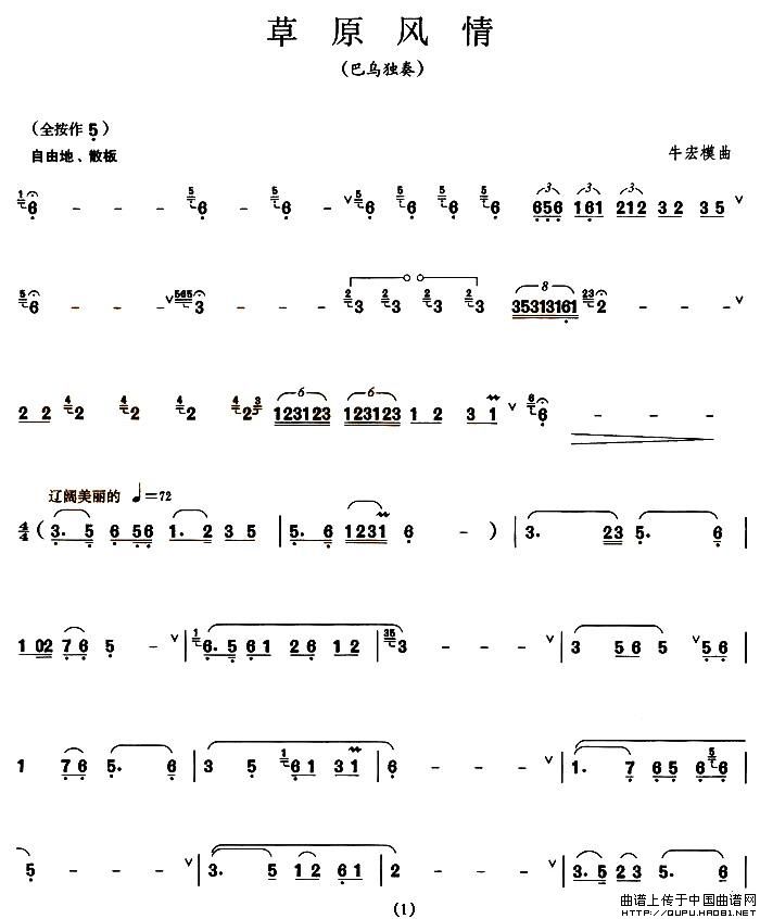 草原风情（巴乌）