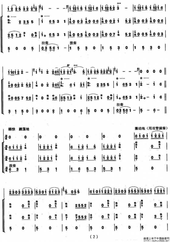 竹林深处（葫芦丝+琵琶+扬琴+低音提琴）