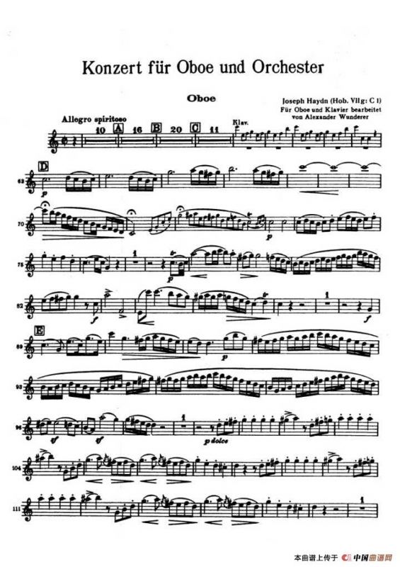 C大调协奏曲（第一乐章）