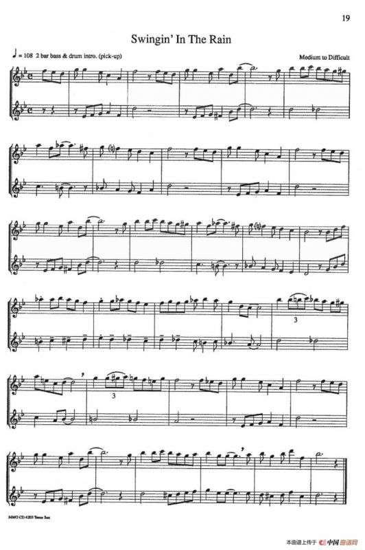 16首爵士二重奏：Swingin In the Rain