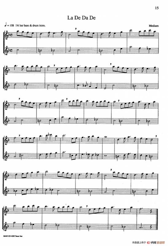 16首爵士二重奏：La De Da De