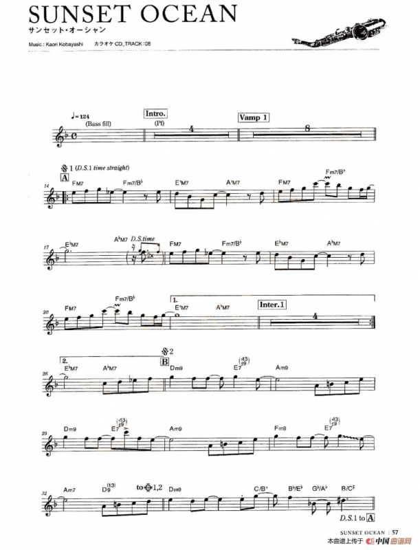 小林香织《Goledn Best》曲谱全集（SUNSET OCEAN）