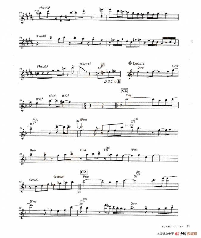 小林香织《Goledn Best》曲谱全集（SUNSET OCEAN）