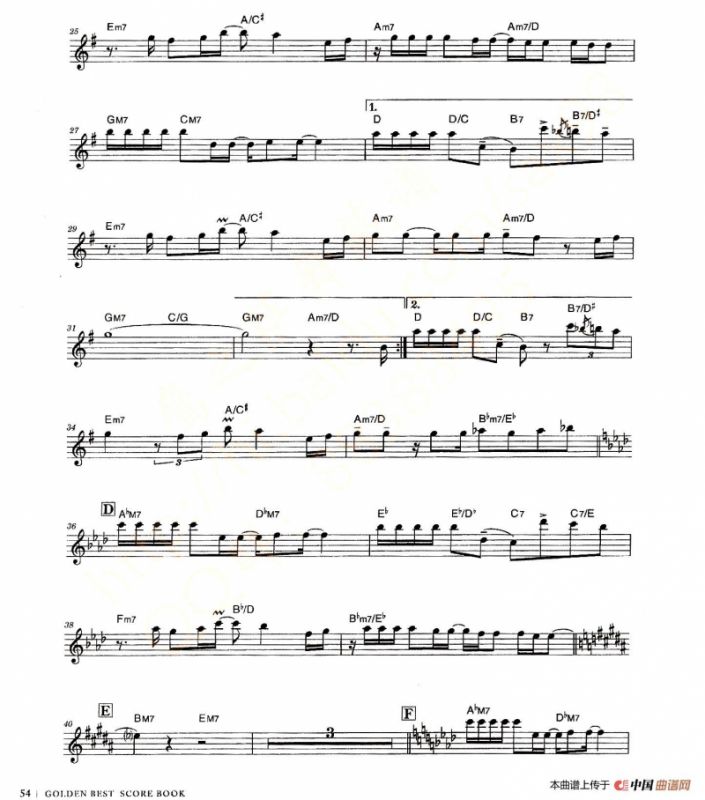 小林香织《Goledn Best》曲谱全集（NOTHINGS GONNA CHANCE MY LOVE FOR YOU）