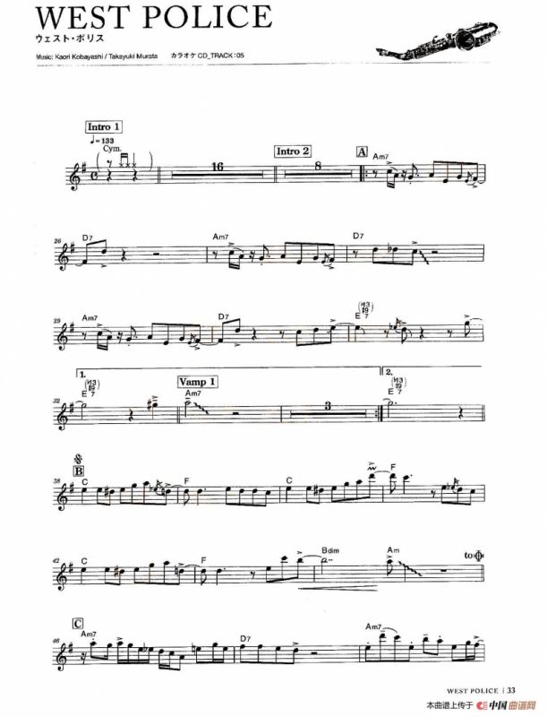 小林香织《Goledn Best》曲谱全集（WEST POLICE）