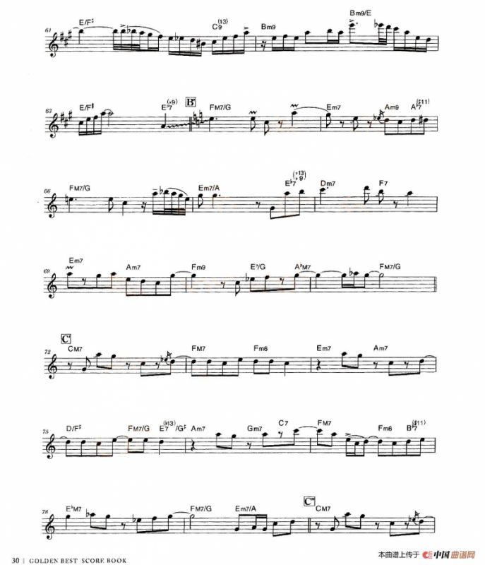 小林香织《Goledn Best》曲谱全集（WALK IN THE NIGHT）