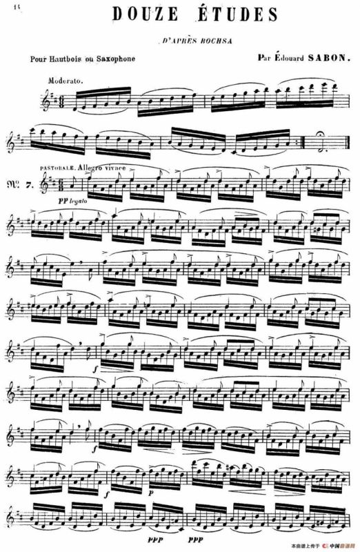 E.Sabon-12首练习曲（7）