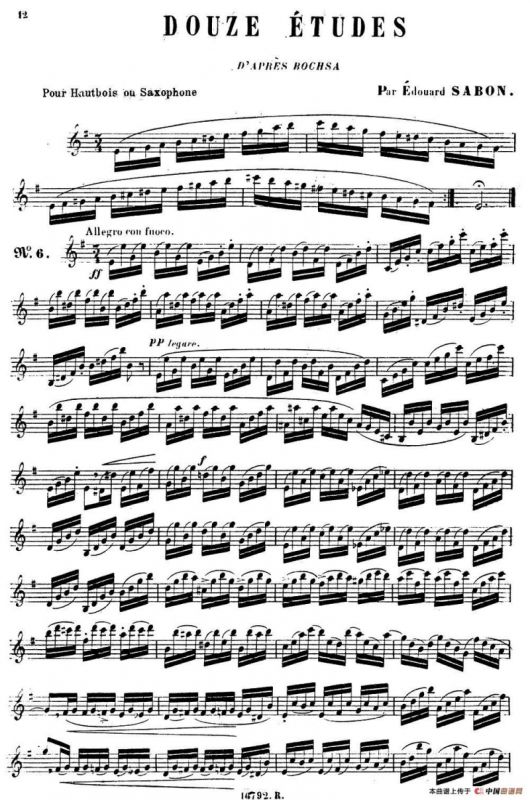 E.Sabon-12首练习曲（6）