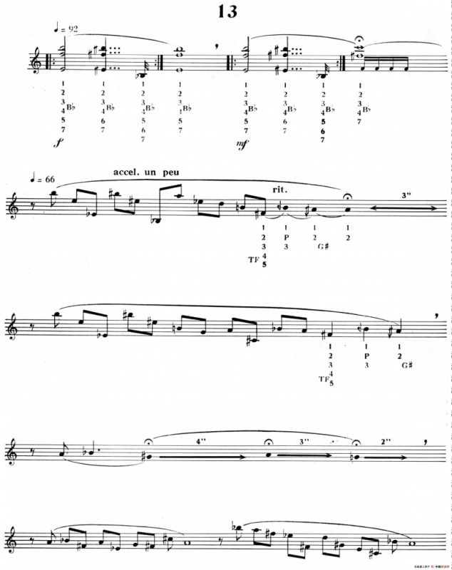 15首现代派练习曲（13）