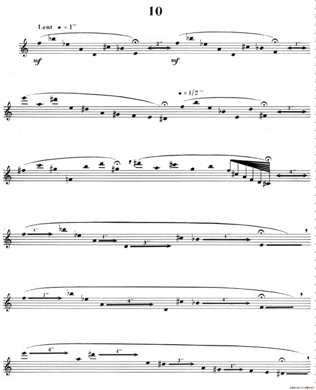 15首现代派练习曲（10）