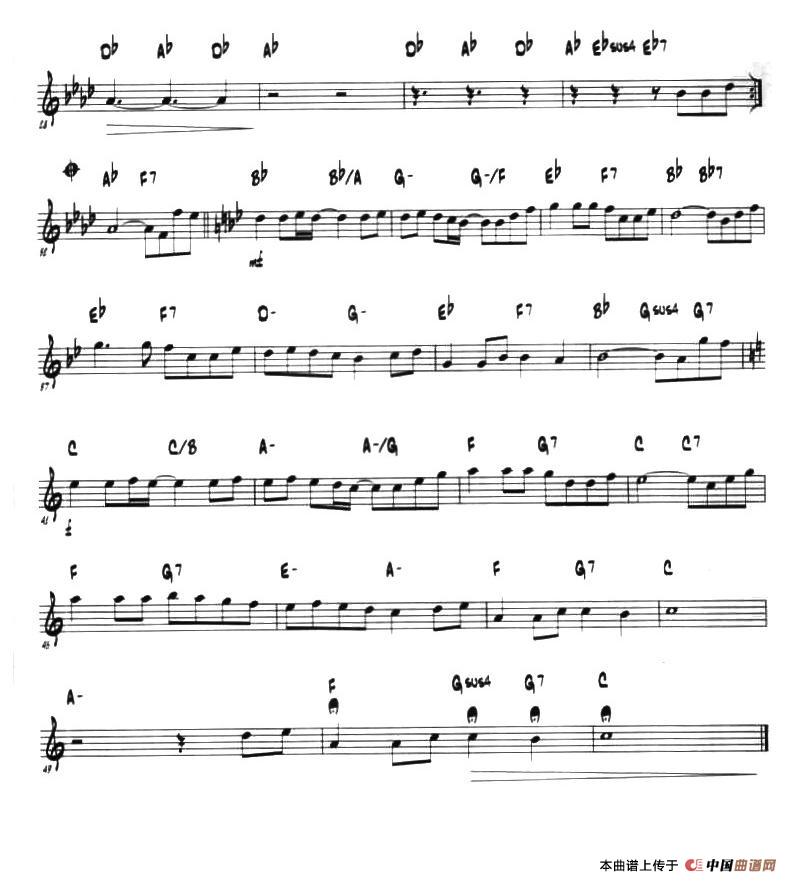 童话（第一次中音萨克斯、爵士乐版）