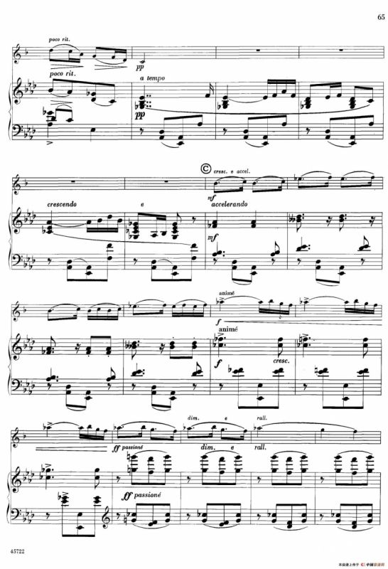 15首古典萨克斯独奏曲：14、sonatine（中音萨克斯+钢琴伴奏）