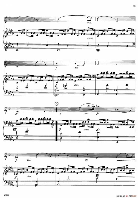 15首古典萨克斯独奏曲：5、Romantic Piece（中音萨克斯+钢琴伴奏）