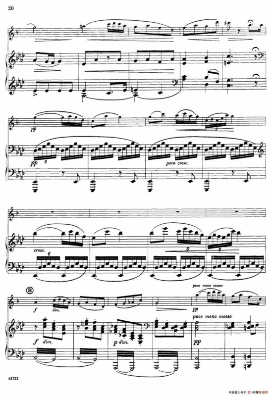 15首古典萨克斯独奏曲：4、Larghetto（中音萨克斯+钢琴伴奏）