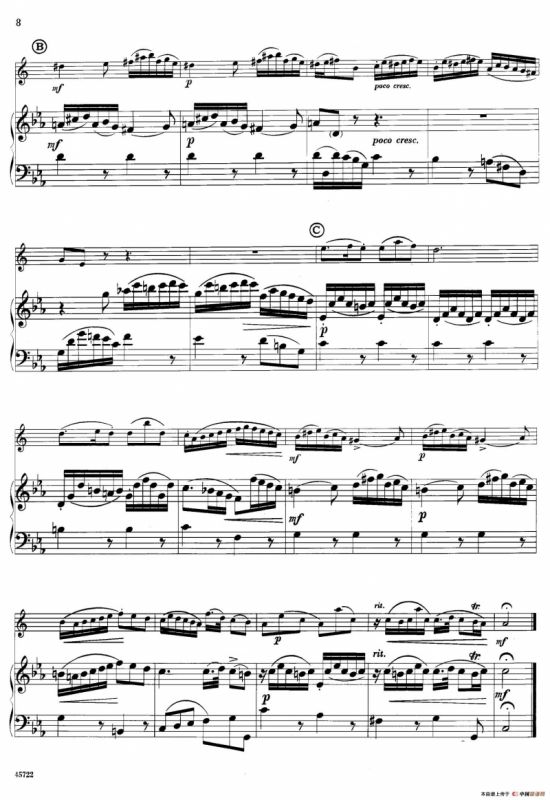 15首古典萨克斯独奏曲：2、Sicilienne and Allegro（中音萨克斯+钢琴伴奏）