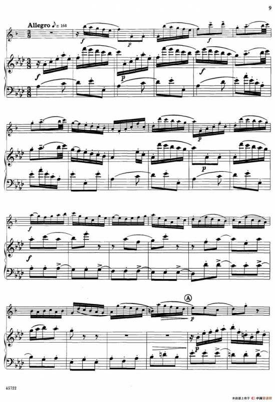 15首古典萨克斯独奏曲：2、Sicilienne and Allegro（中音萨克斯+钢琴伴奏）