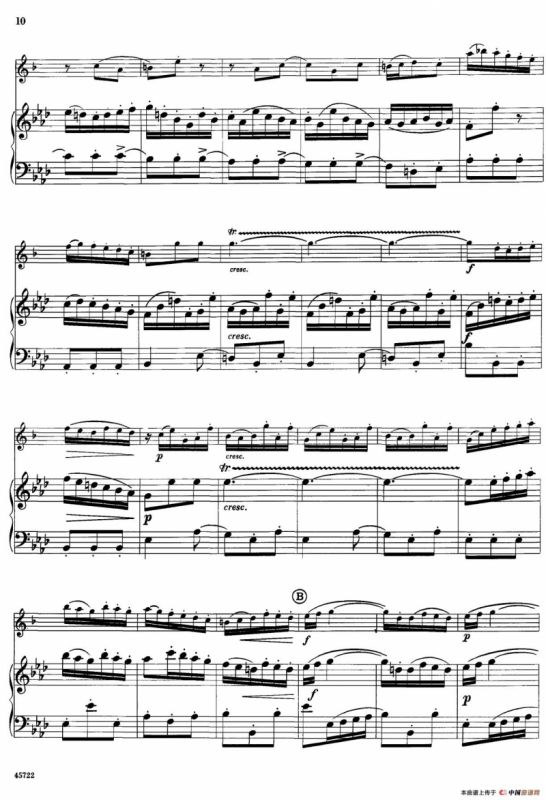 15首古典萨克斯独奏曲：2、Sicilienne and Allegro（中音萨克斯+钢琴伴奏）