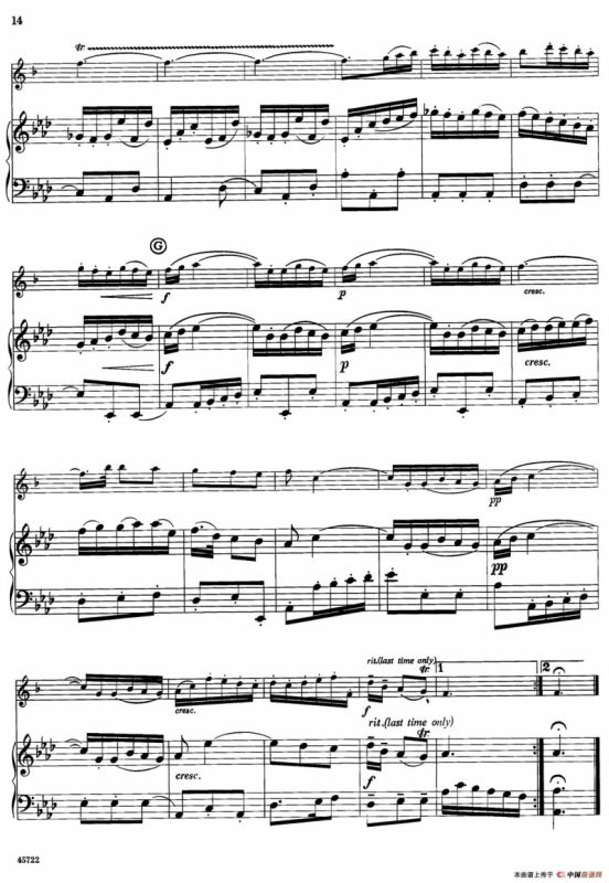 15首古典萨克斯独奏曲：2、Sicilienne and Allegro（中音萨克斯+钢琴伴奏）