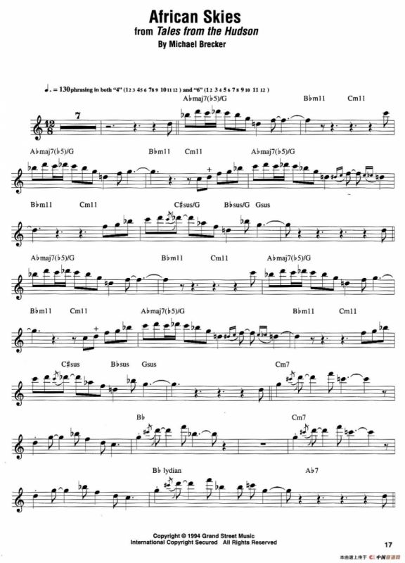 African Skies（第二首）