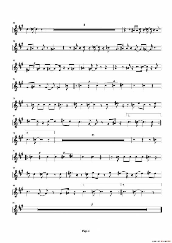 Hasta siempre（又名：Che Guevara（切·格瓦拉））（中音萨克斯）