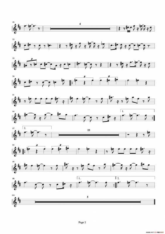 Hasta siempre（又名：Che Guevara（切·格瓦拉））（次中音萨克斯）