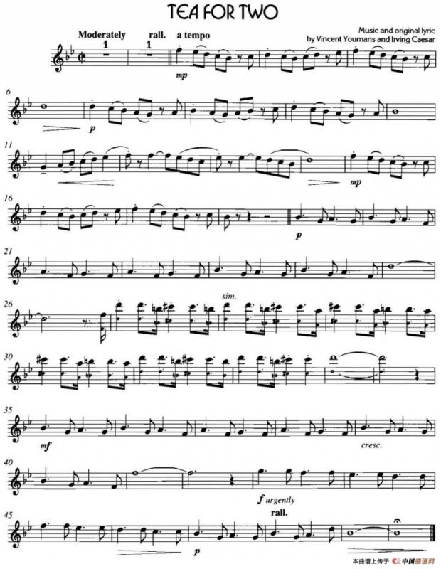 经典蓝调小品：Tea for Two