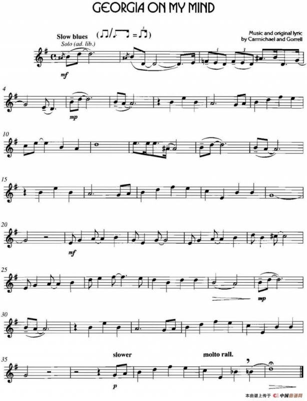 经典蓝调小品：Georgia on My Mind