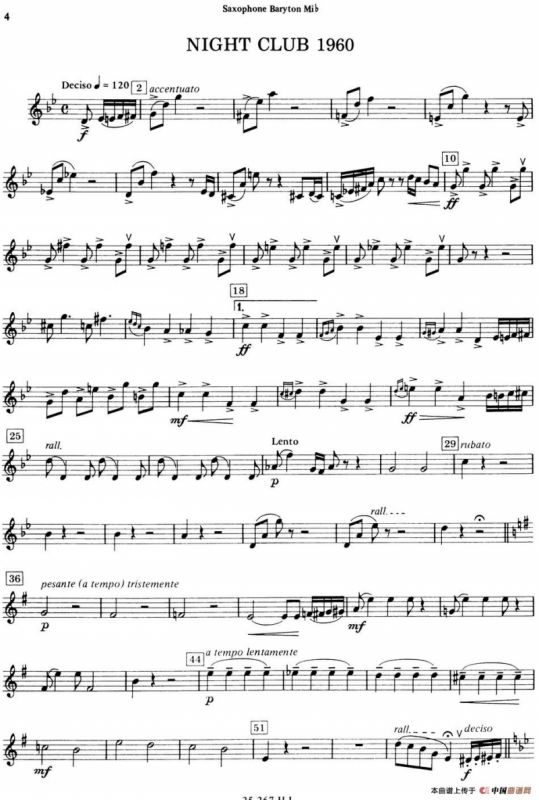 HISTOIRE DU TANGO（四重奏上低音分谱）