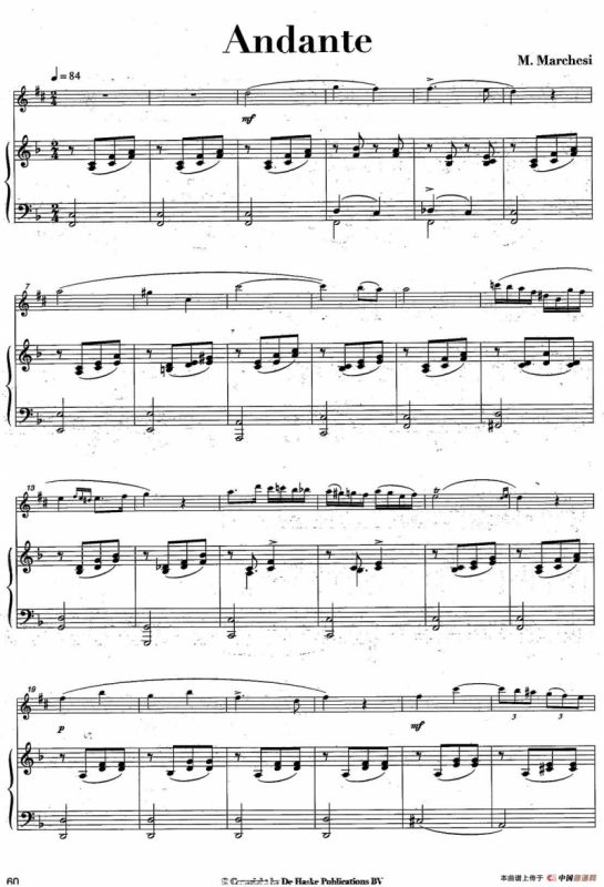 Andante（中音萨克所+钢琴伴奏、版本三）