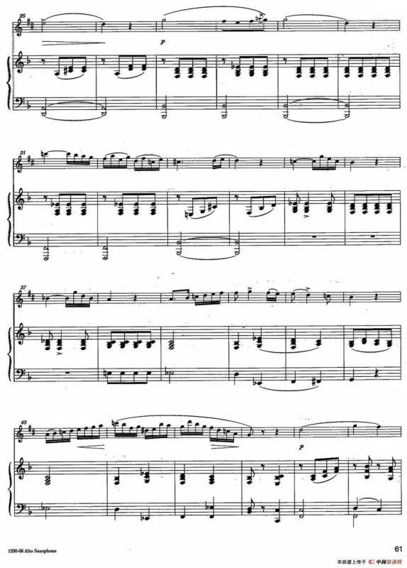 Andante（中音萨克所+钢琴伴奏、版本三）