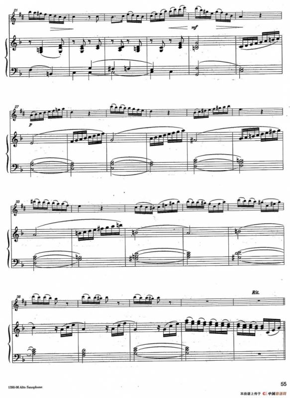 Allegretto（中音萨克所+钢琴伴奏）