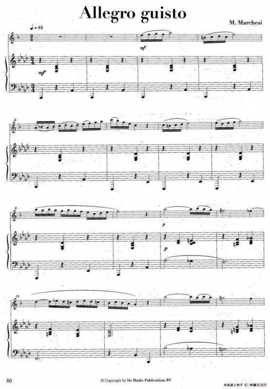 Allegro guisto（中音萨克所+钢琴伴奏）