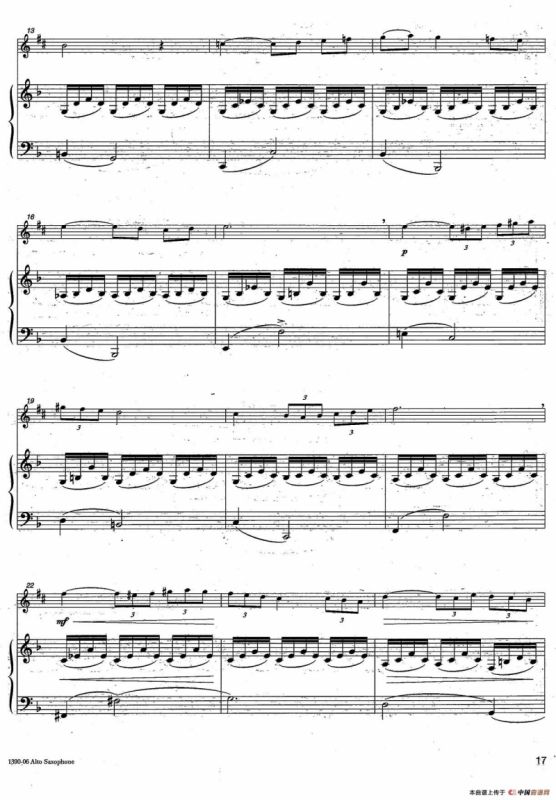 Andante sostenuto（中音萨克所+钢琴伴奏）