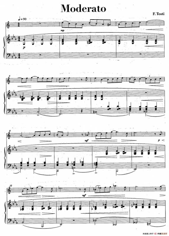 Moderato（中音萨克所+钢琴伴奏、版本一）