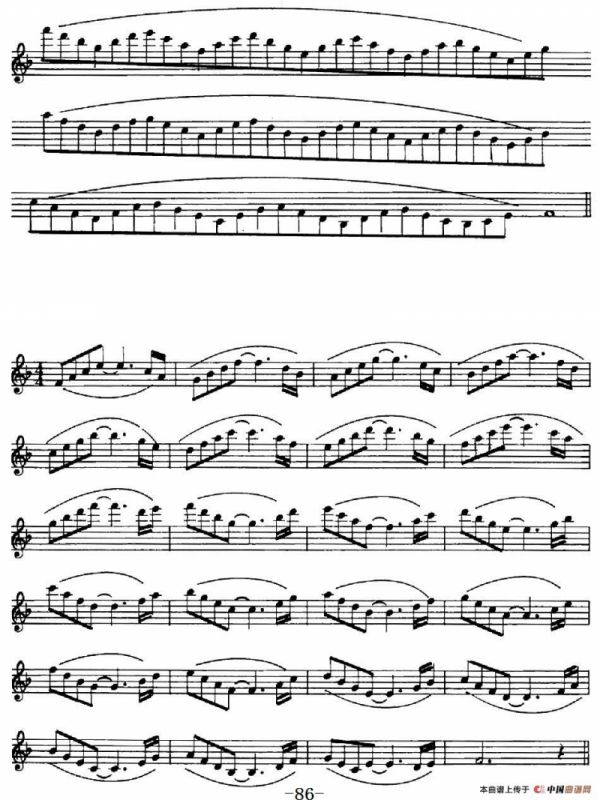 萨克斯演奏教程第四节（四音和弦-守调变奏）