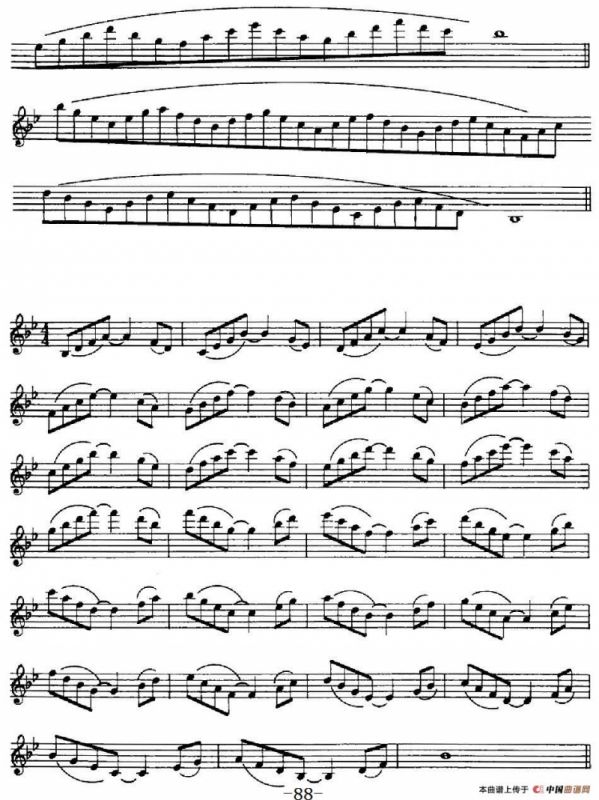 萨克斯演奏教程第四节（四音和弦-守调变奏）