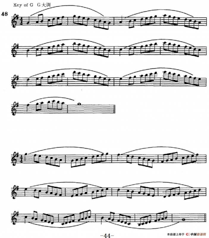 萨克斯演奏教程第一节（大调音阶-守调变奏P41—55）