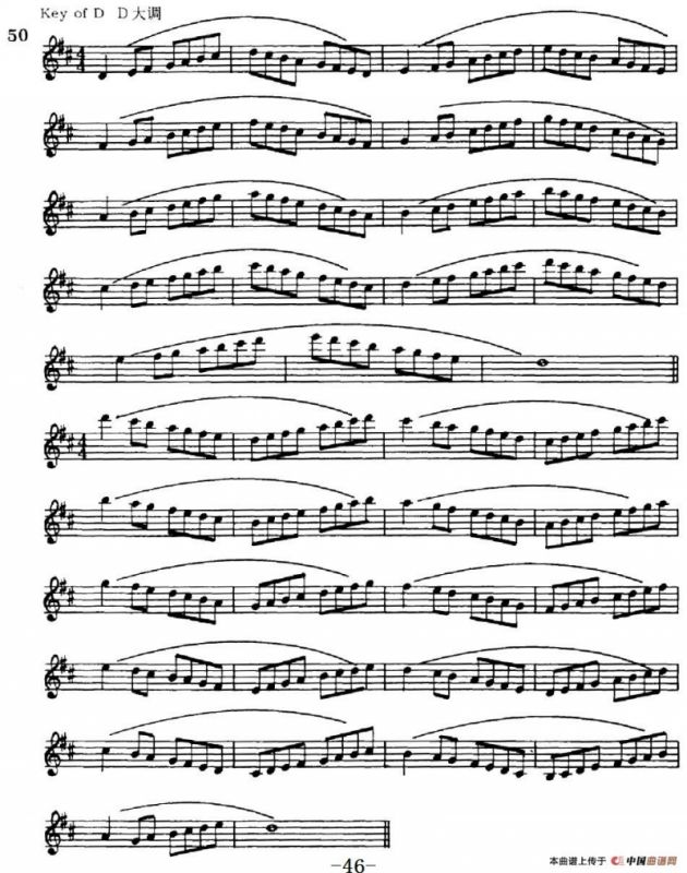 萨克斯演奏教程第一节（大调音阶-守调变奏P41—55）