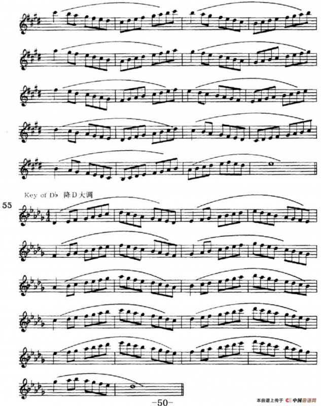 萨克斯演奏教程第一节（大调音阶-守调变奏P41—55）