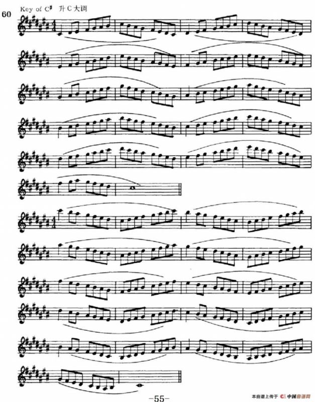 萨克斯演奏教程第一节（大调音阶-守调变奏P41—55）