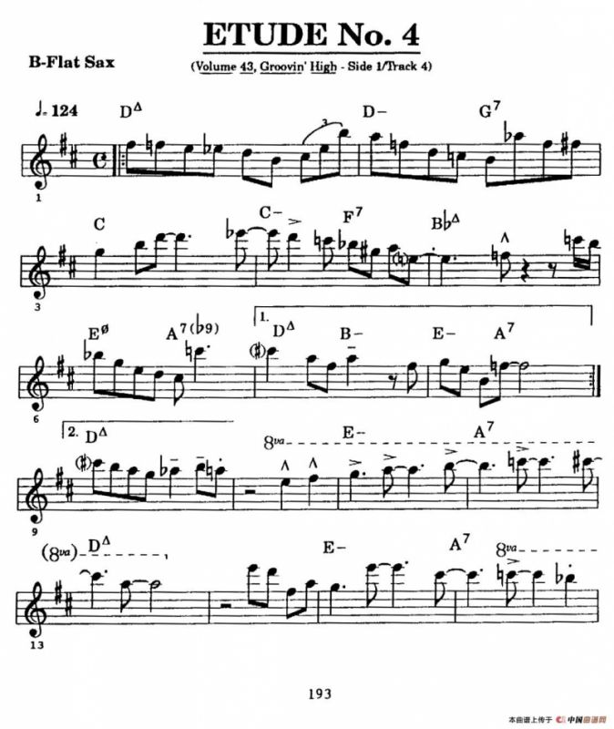 ETUDE No.4（高音萨克斯超吹练习曲）