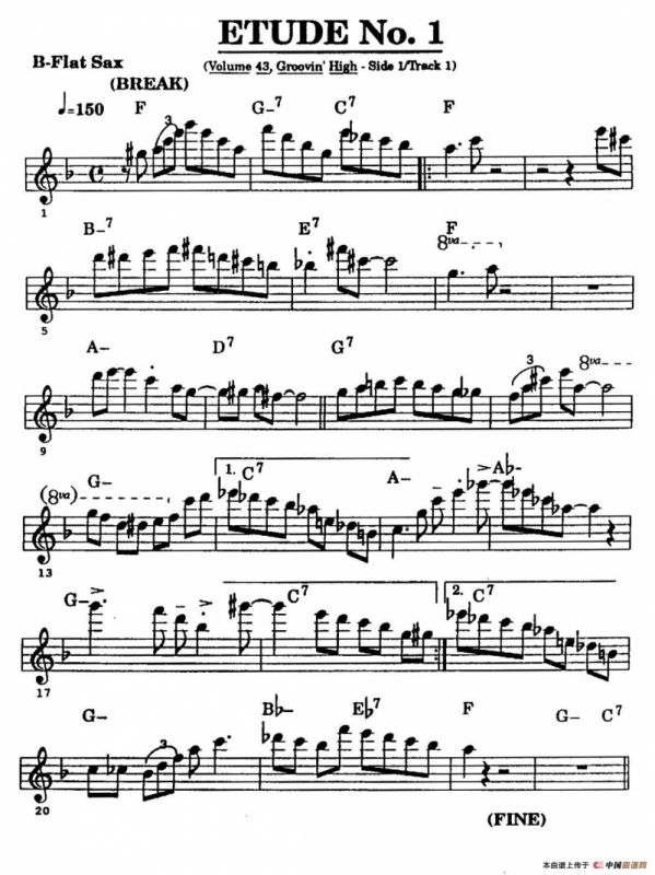ETUDE No.1（高音萨克斯超吹练习曲）