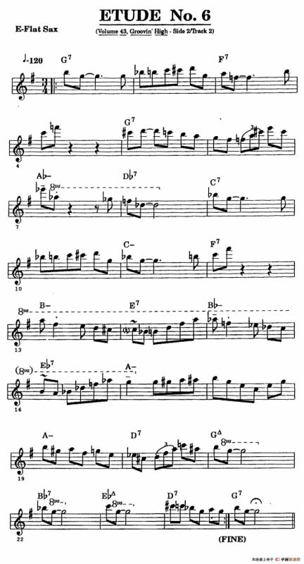 ETUDE No.6（中音萨克斯超吹练习曲）