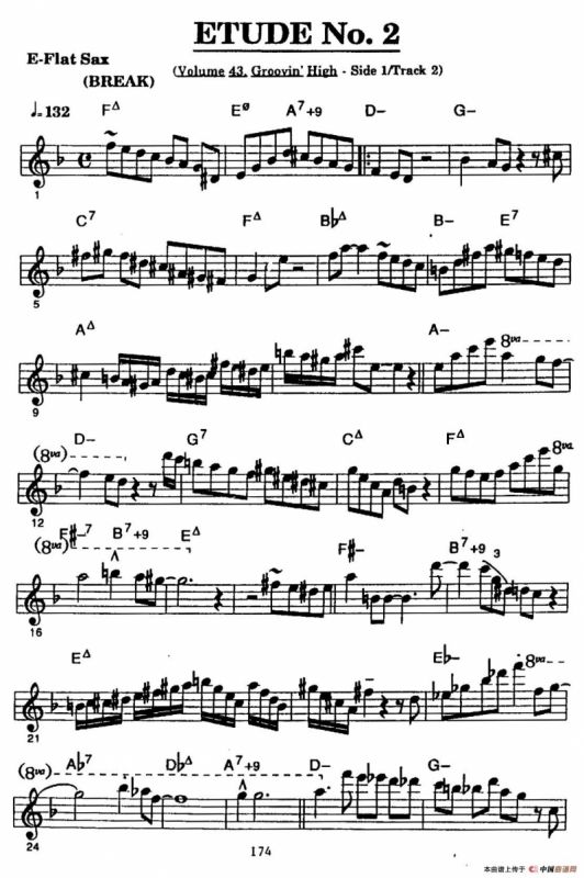 ETUDE No.2（中音萨克斯超吹练习曲）